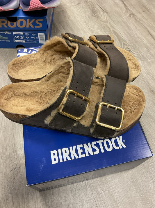 Birkenstock 10 Brown Sandals Arizona bold shearling