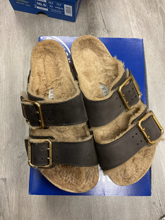 Birkenstock 10 Brown Sandals Arizona bold shearling