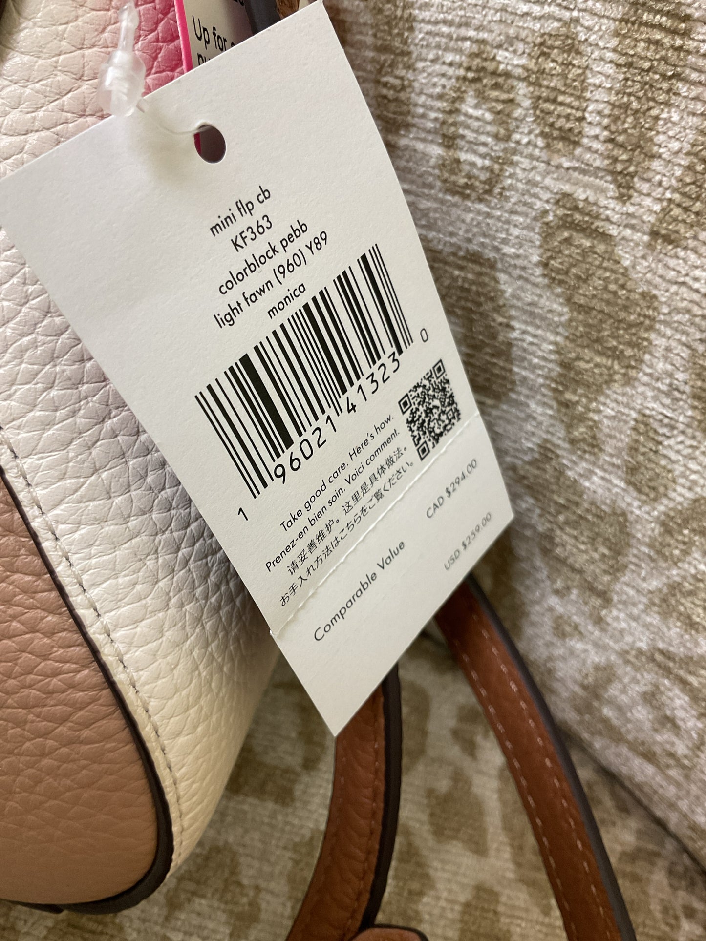 Kate Spade Purse colorblock NWT flap crossbody NWT Monica