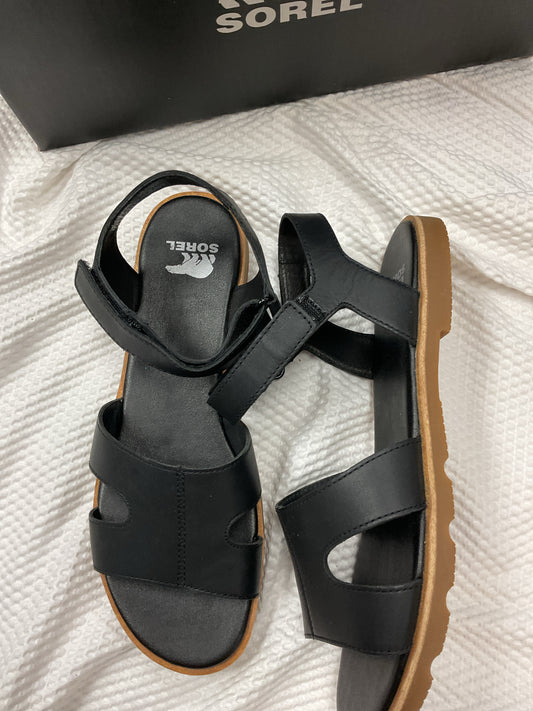 Sorel 8.5 Black Sandals New in box