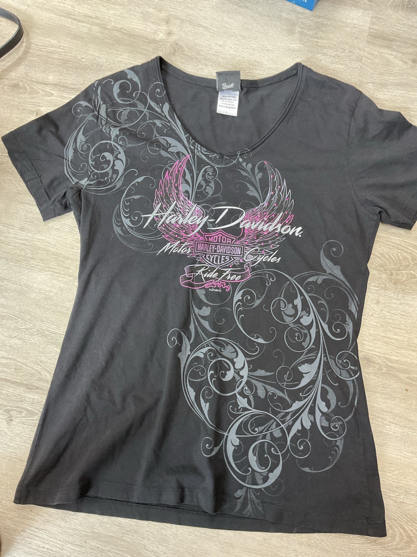 Harley Davidson Size L Black Shirt