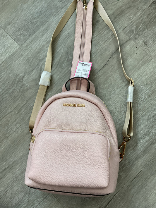 Michael Kors BackPack soft pink mini with gold sequin