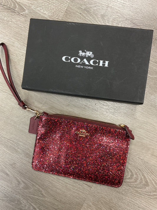 coach Purse Star Glitter Corner Zip large wristlet