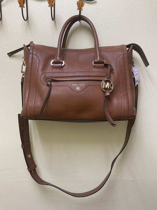 Purse camel leather Carine satchel crossbody