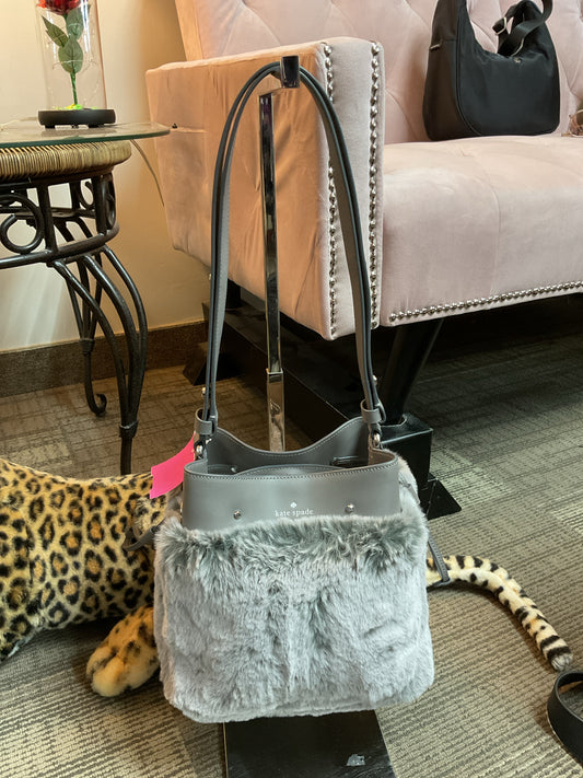 Kate Spade Purse Marti Faux Fur Small bucket bag