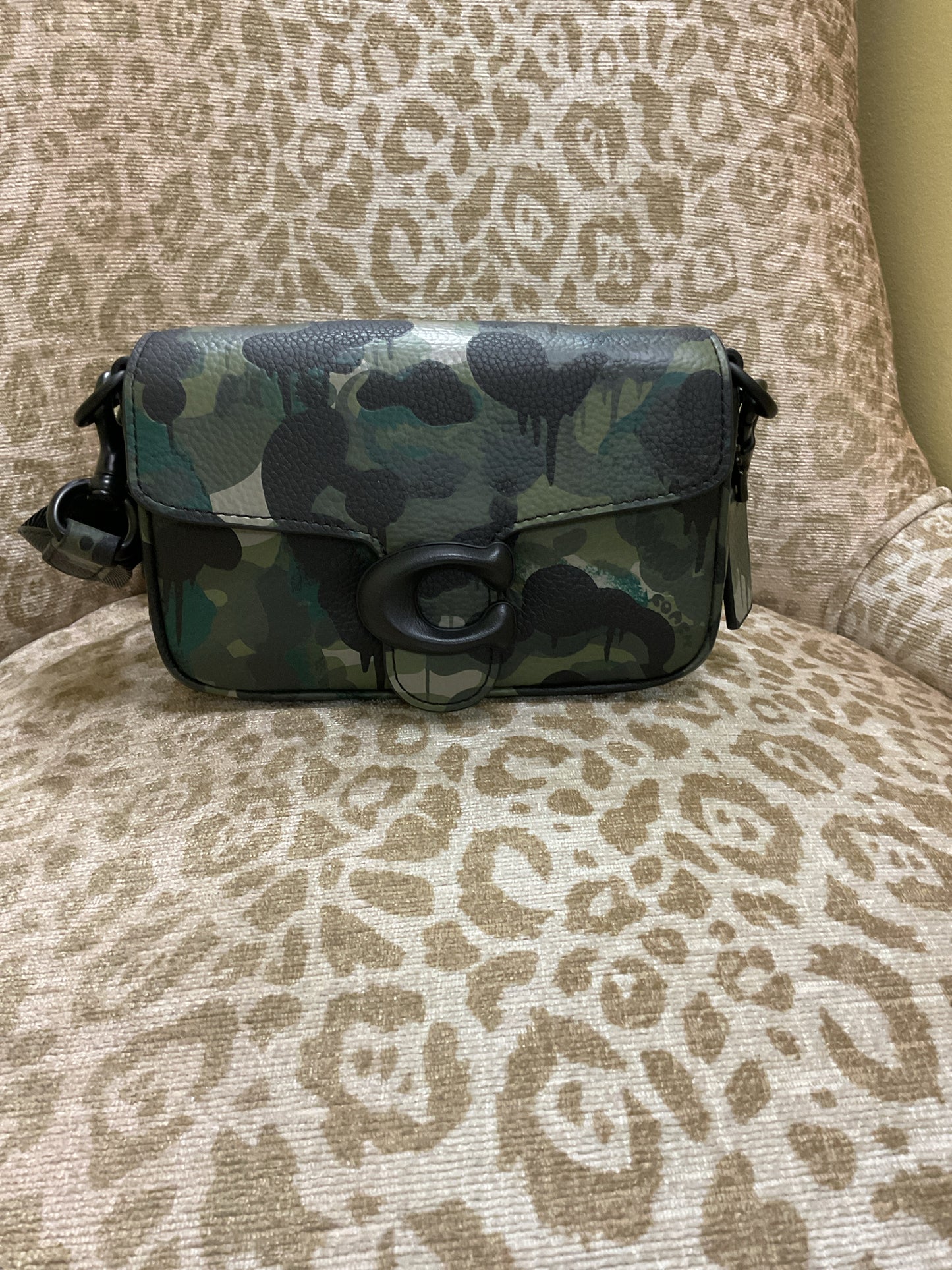 Purse Coach cc104 camoflage small soft Tabby NWOT