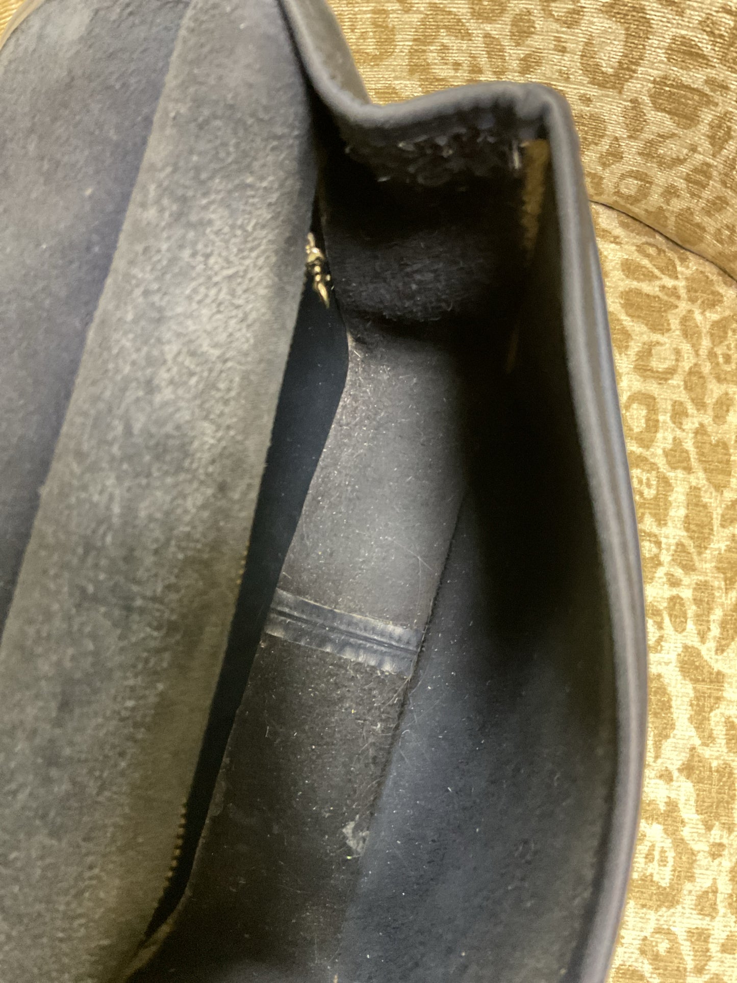 coach Purse vintage flap navy leather crossbody