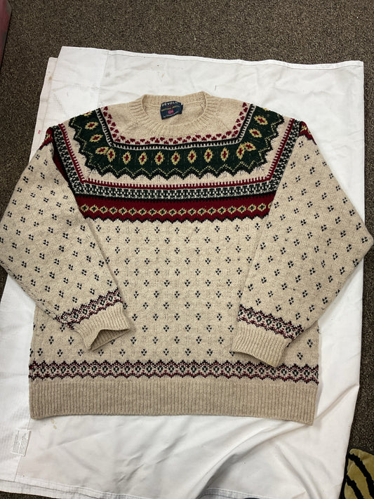 Size L Devold Multi-Color Sweater Nordic design Norweigan Men's