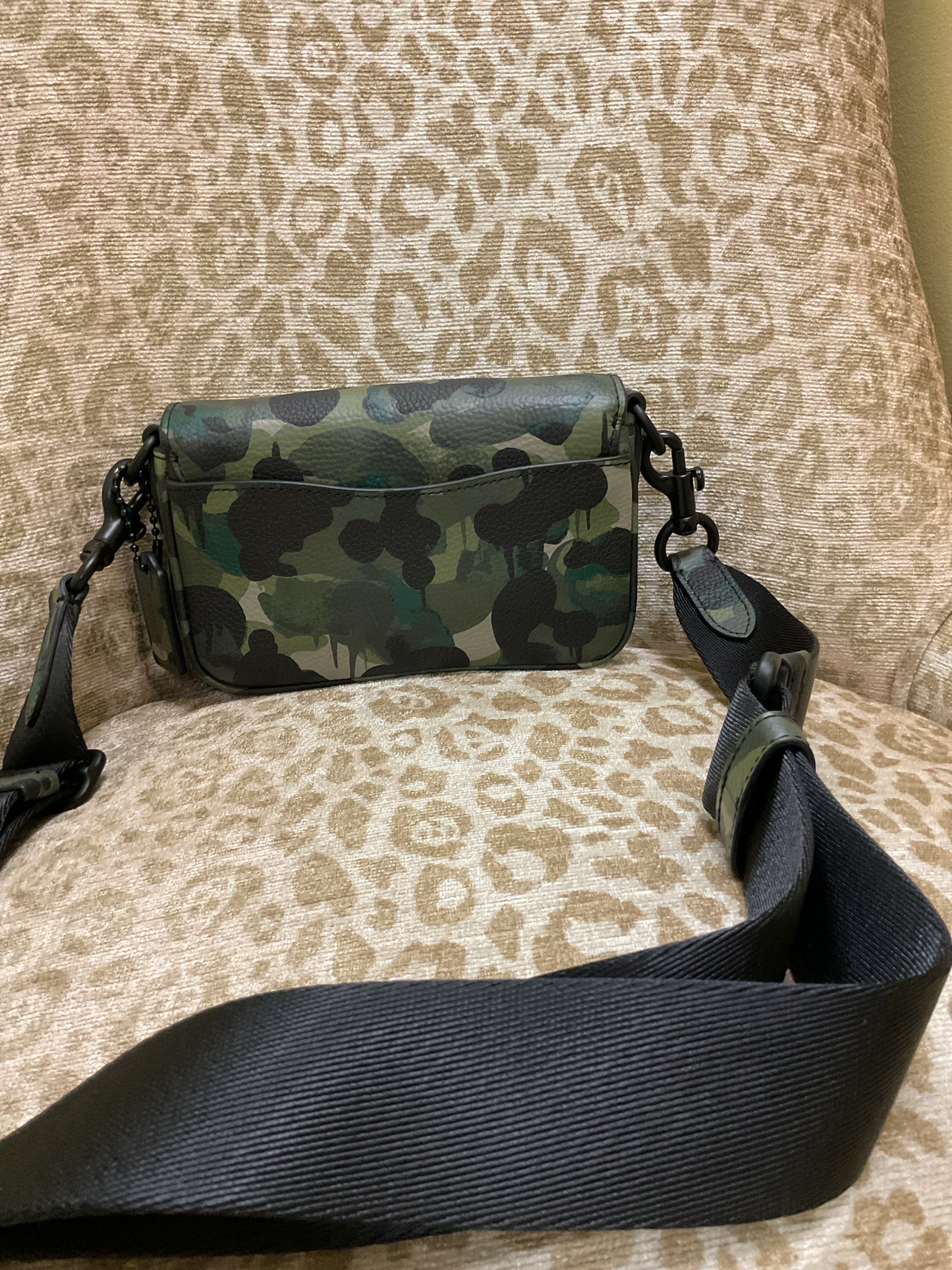 Purse Coach cc104 camoflage small soft Tabby NWOT