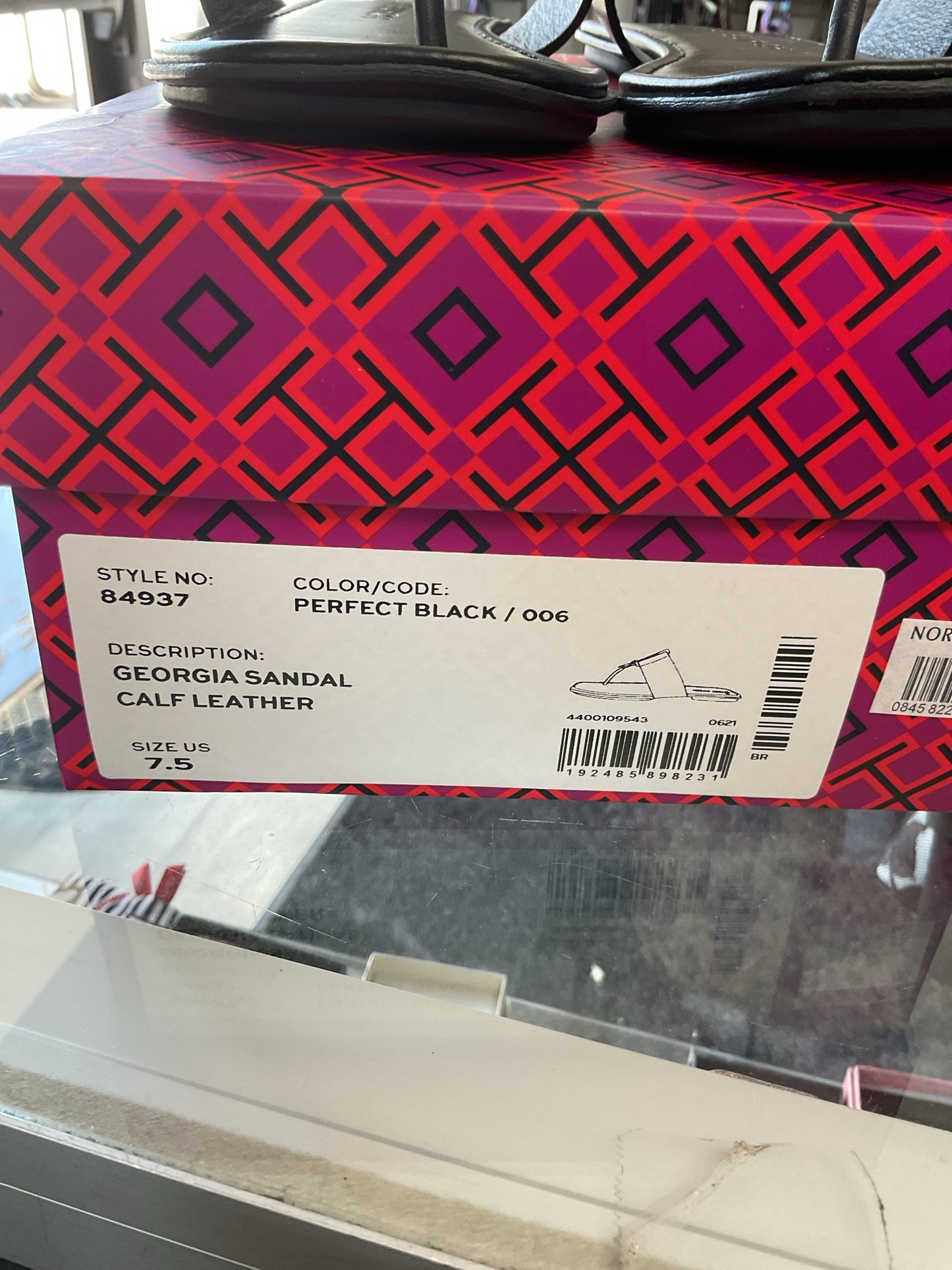 Tory Burch 7.5 Black Sandals Georgia Sandal
