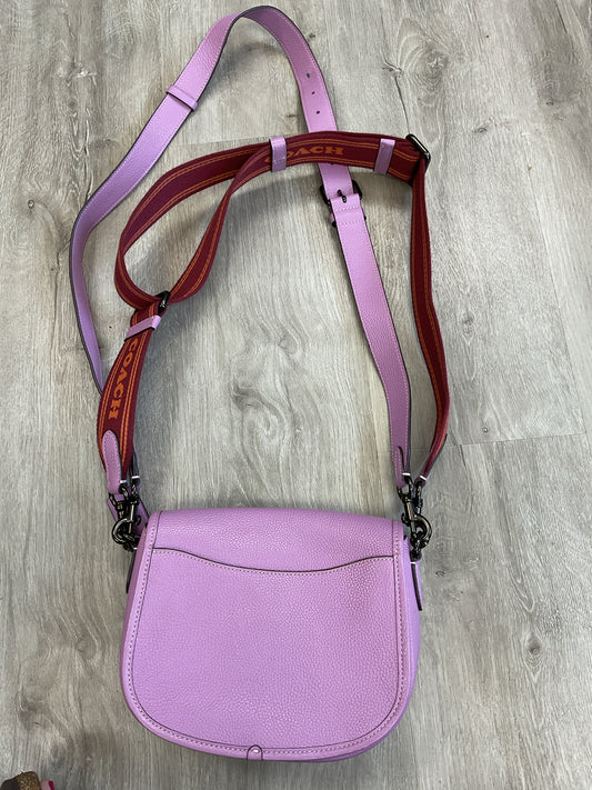coach Purse Willow Pebble Leather Saddle Bag with 2 Straps CA094