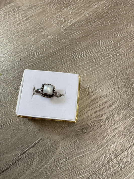 Silpada Ring sterling silver white pearl