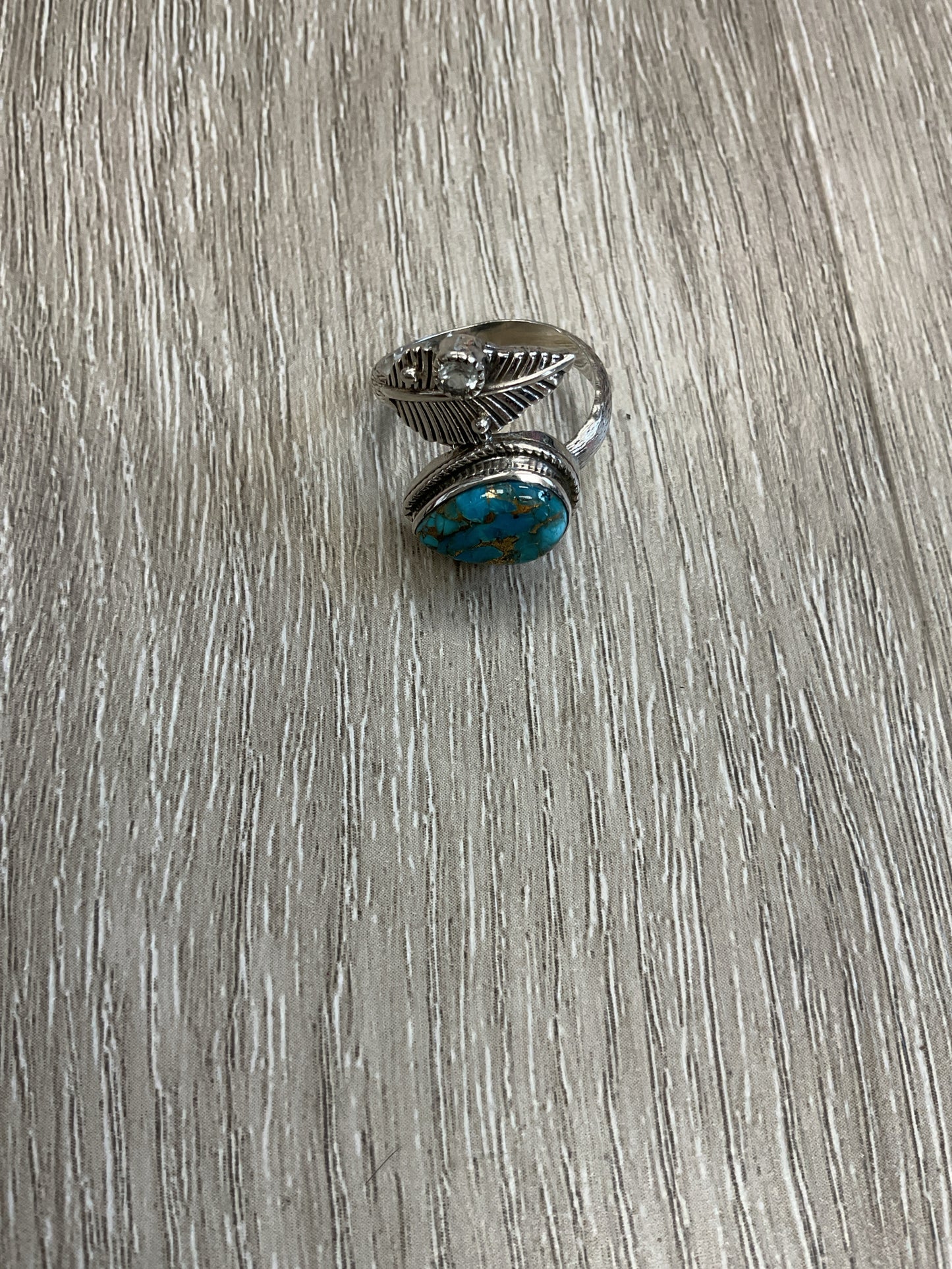 925 Sterling Ring turquoise size 6