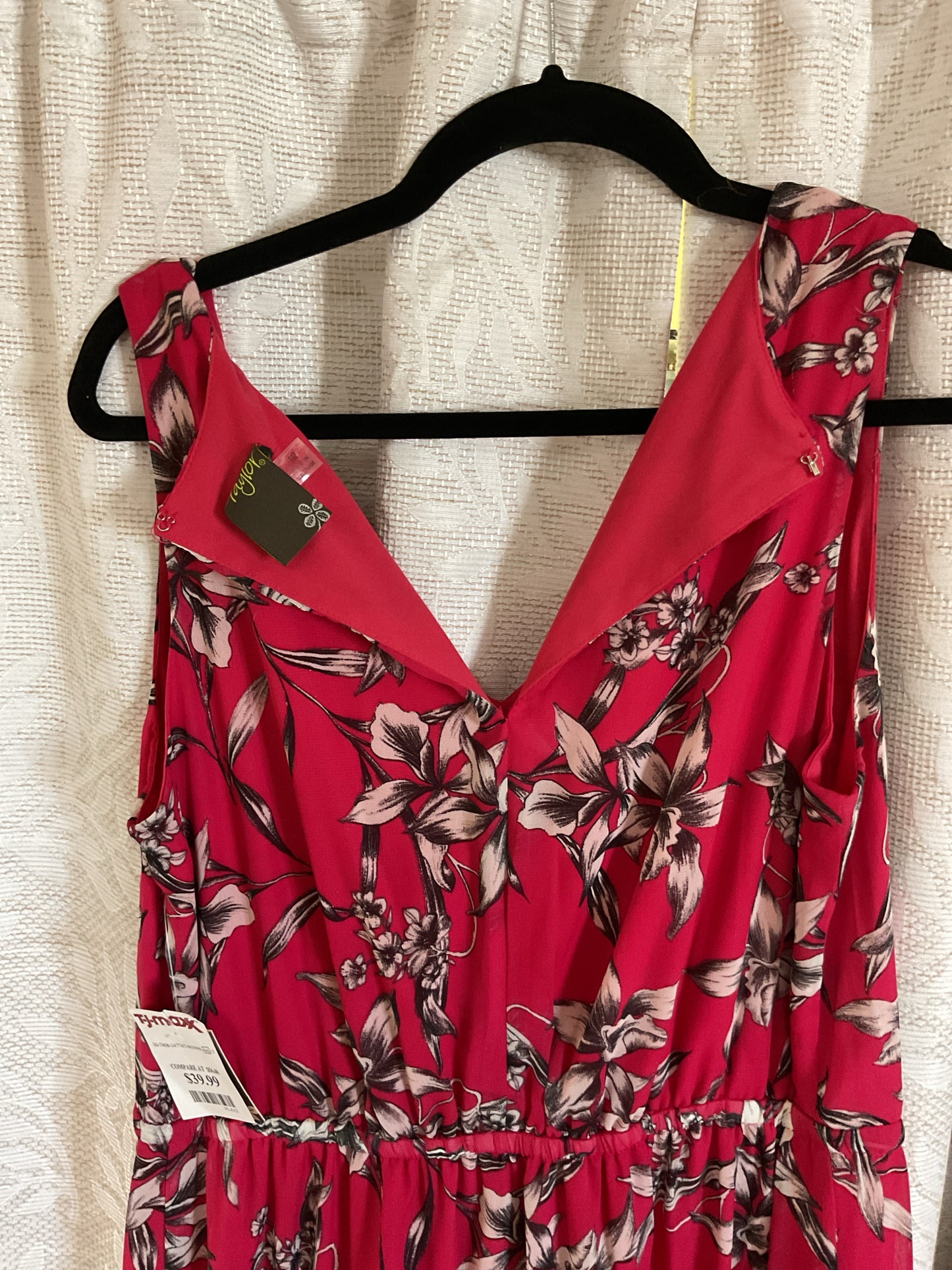 Taylor Size 12 Pink Dress