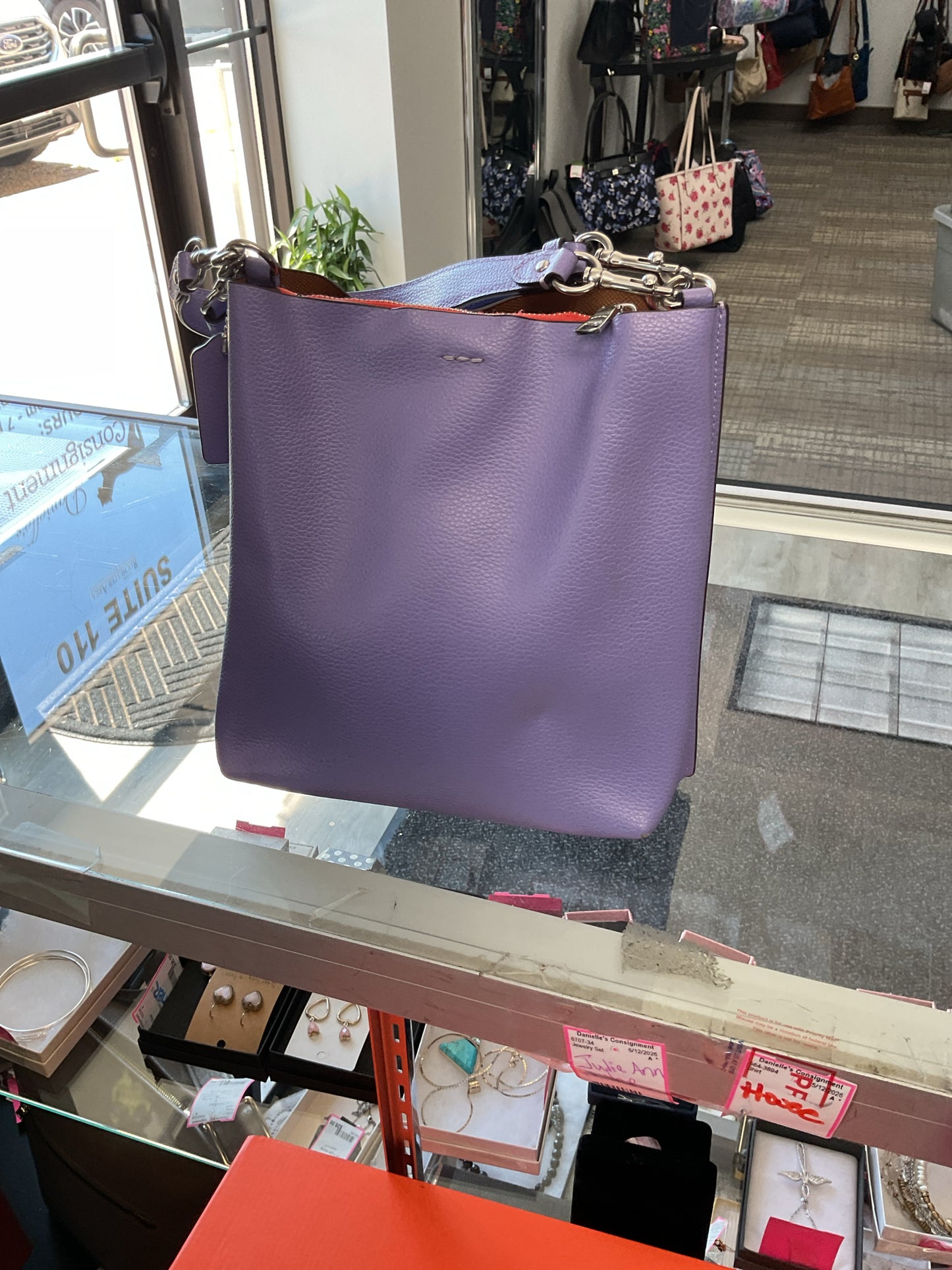 coach Purse Coach Mollie Bucket Bag22 Crossbody LEATHER Lilac