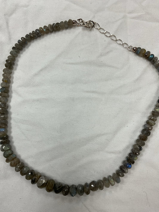Jay King Necklace 18" graduated beads labradorite New Mine Finds