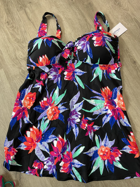 Fullfitall Size 18 Swimsuit swimdress top only needs black bottoms