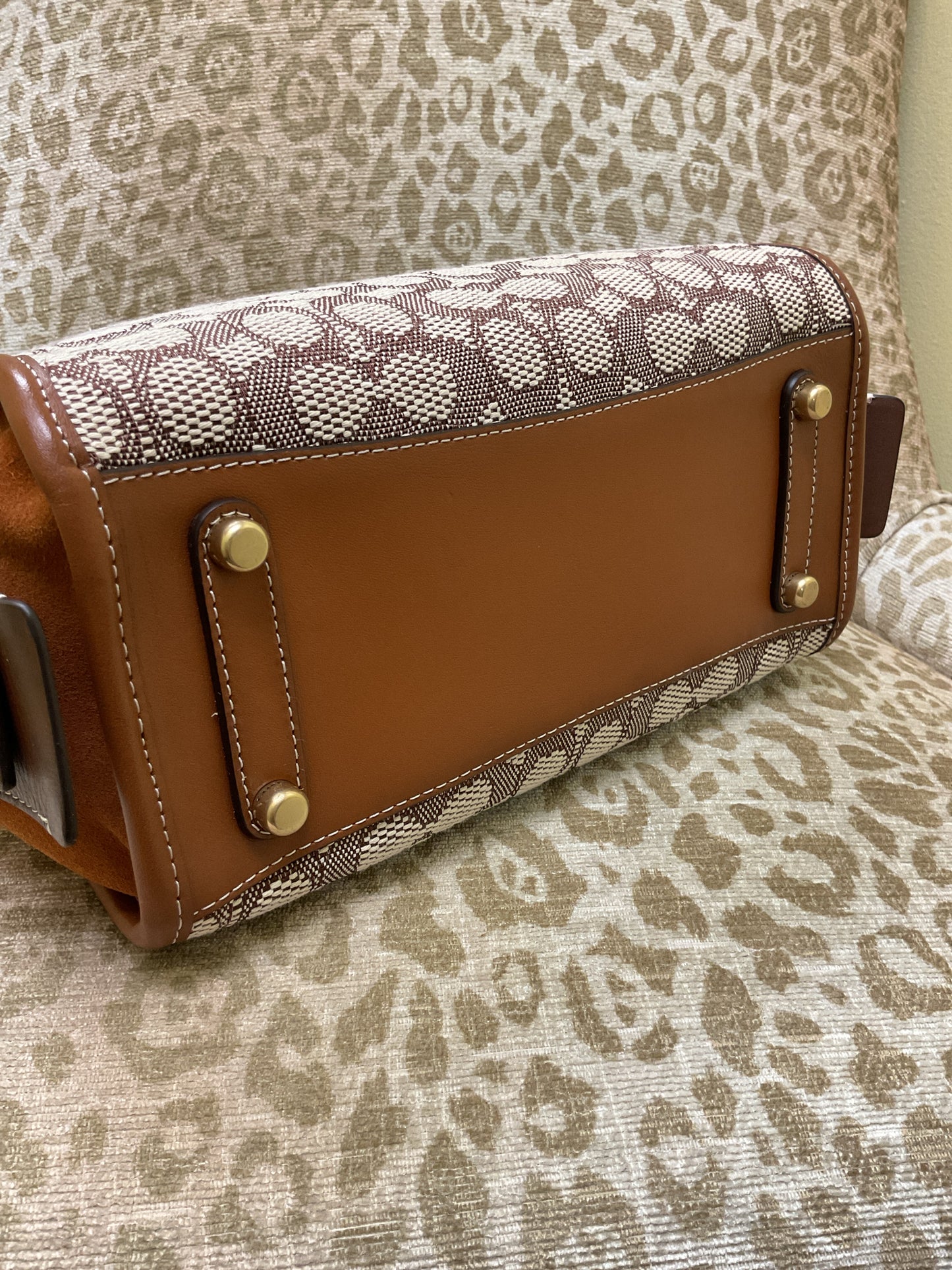 coach Purse SIGNATURE JACQUARD ROGUE 25 NWT C6444 Retail:$675