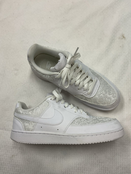 Nike 10 White shoes court vision low lace