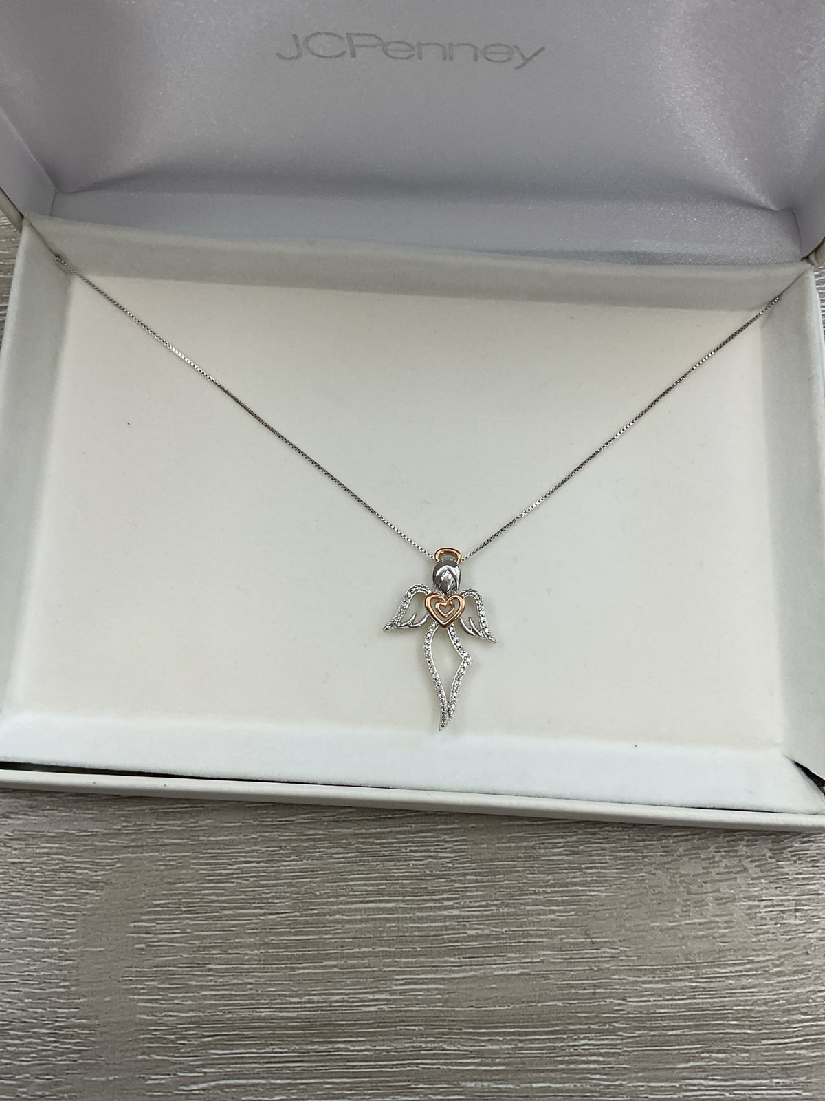 925 Sterling Necklace guardian angel