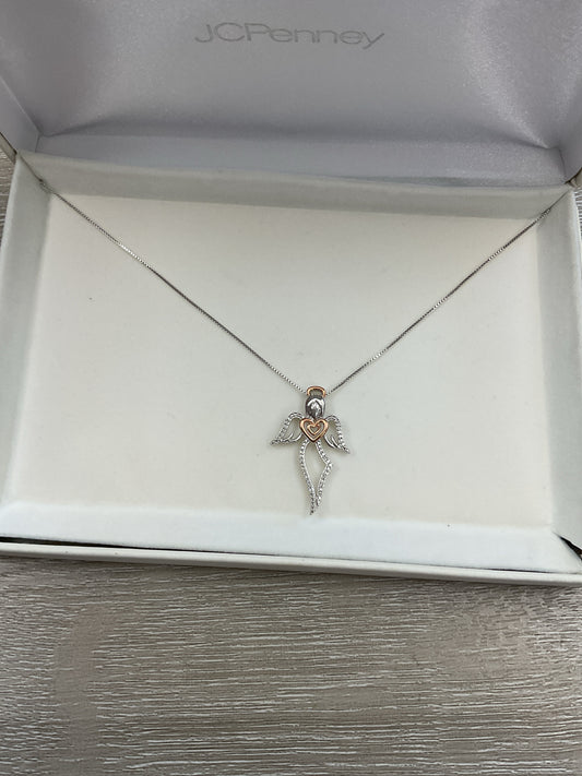 925 Sterling Necklace guardian angel