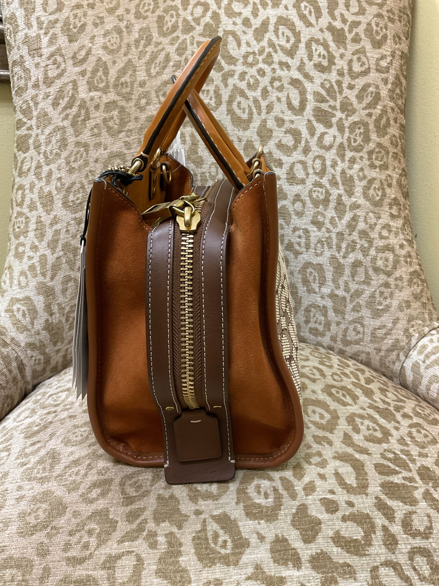 coach Purse SIGNATURE JACQUARD ROGUE 25 NWT C6444 Retail:$675