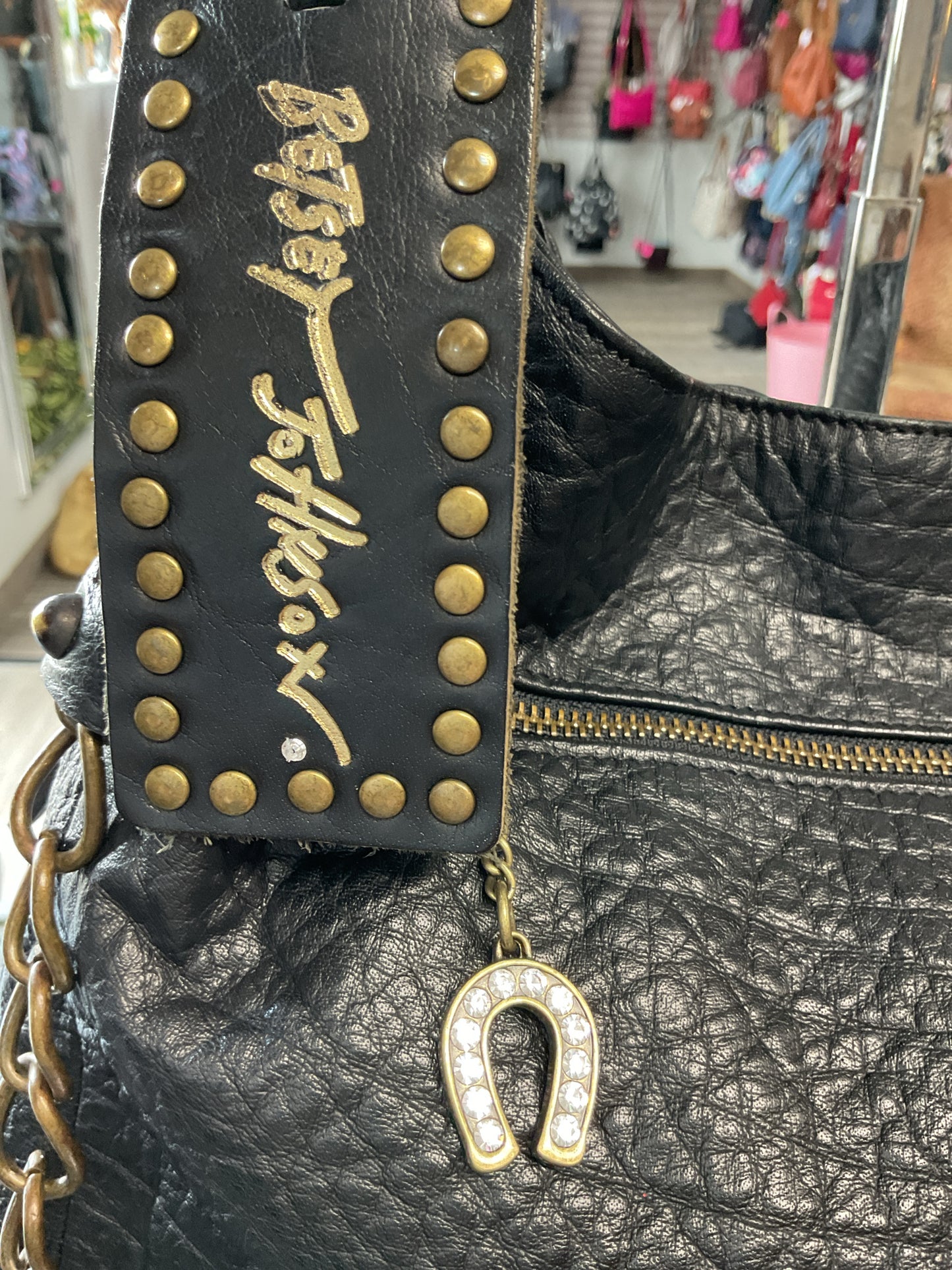 Betsey Johnson Purse Y2K vintage leather large shoulder bag