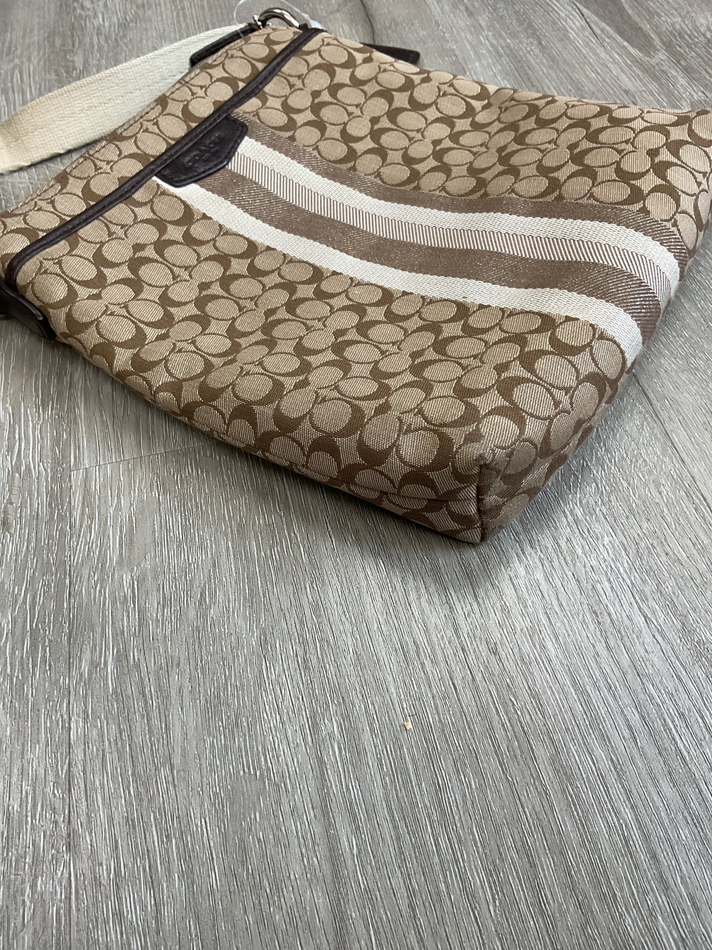 coach Purse vintage swingpack crossbody signiture striped