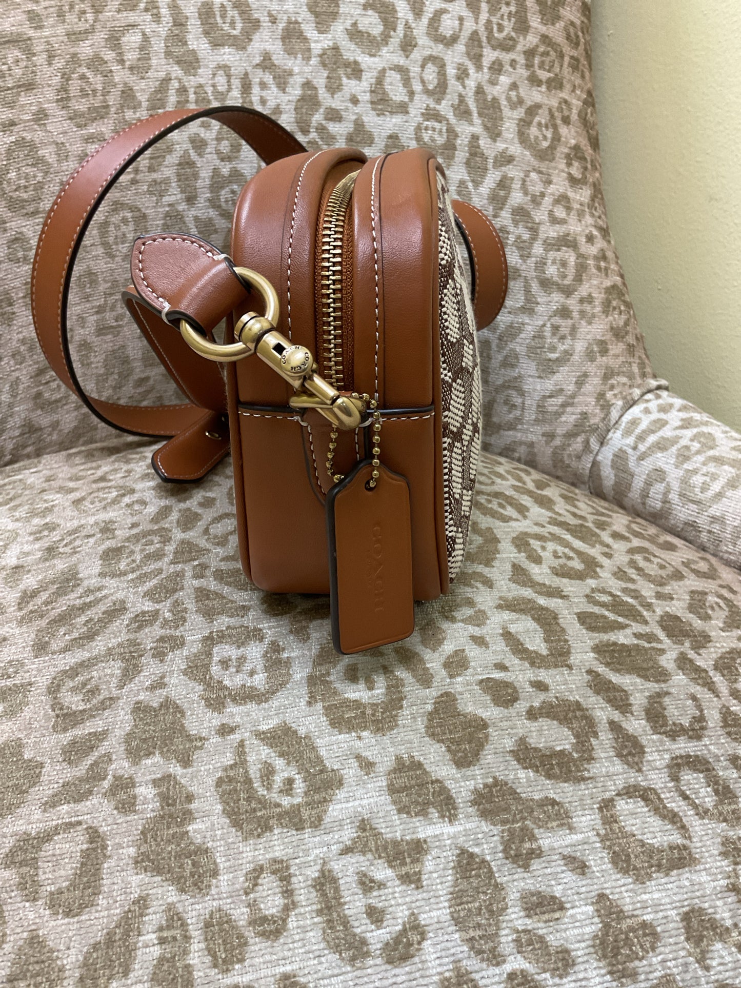 coach Purse CC401 burnished amber camera bag NWT