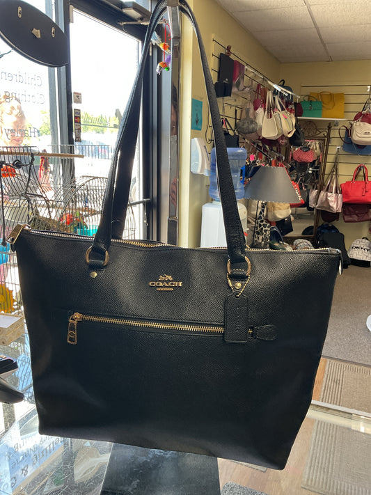 coach Purse crossgrain Gallery zip tote NWT
