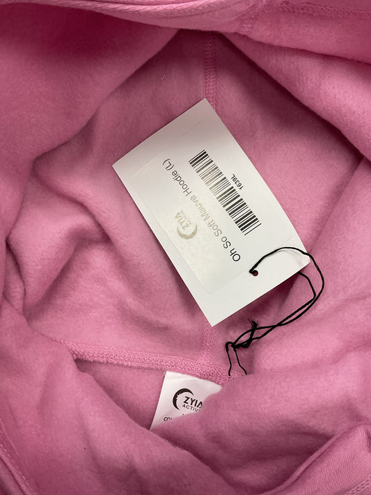 Zyia Size L Mauve Sweatshirt hoodie NWT