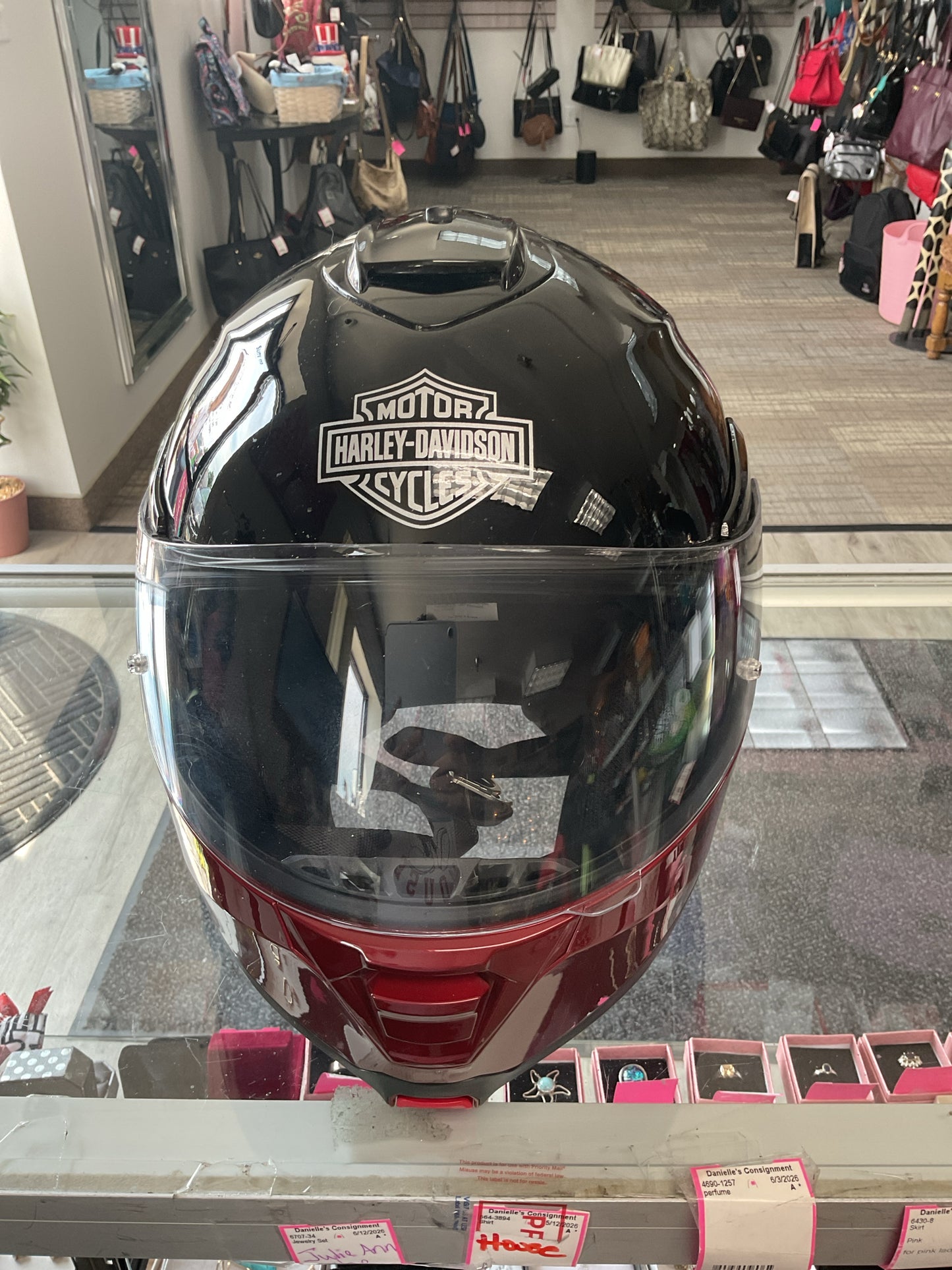 Harley Davidson Misc. Used Once Capstone Sun Shield Medium full face Helmet