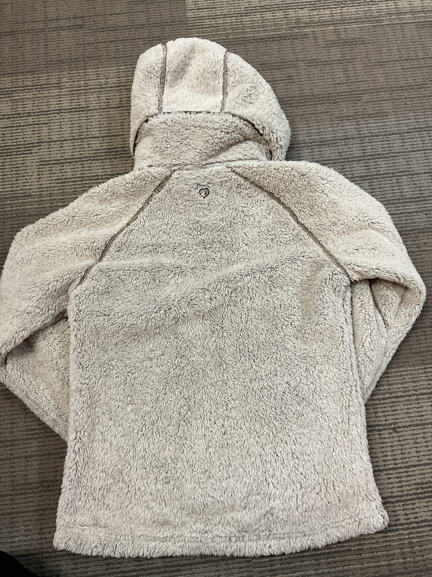 KUHL Size S Beige jacket Fleece zip with hood ladies