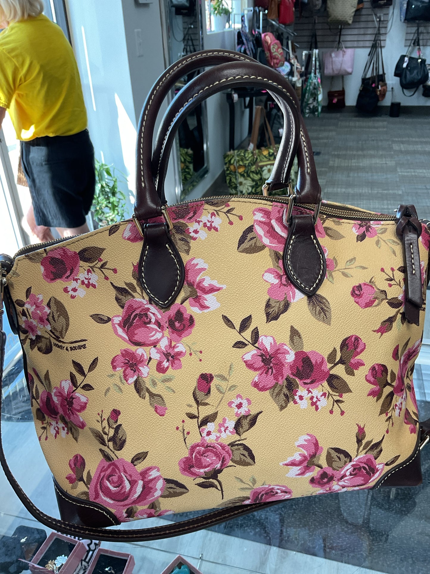Dooney & Bourke Purse Cabbage Rose Satchel