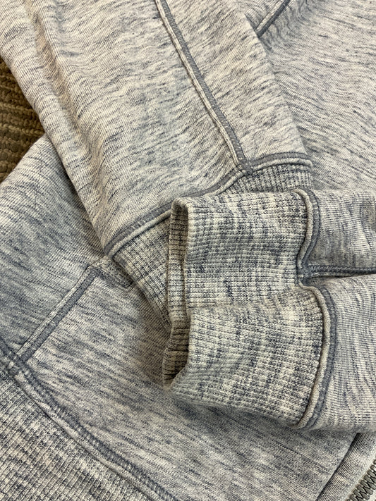 Lululemon Size 4 Blue Sweatshirt ruched shoulders hoodie