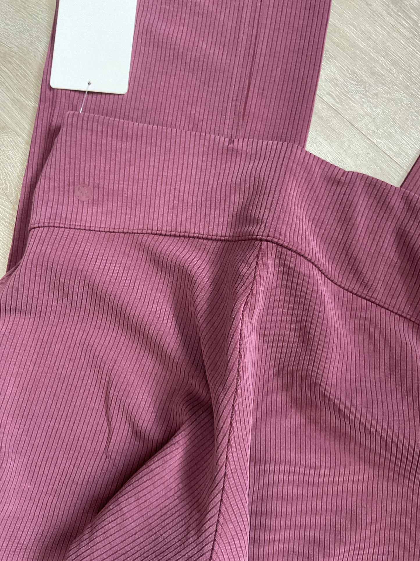 Lululemon Size 8 Burgundy Pants NWT ribbed softstreme flared pant LONG