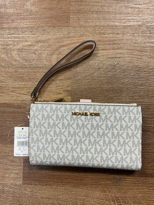 Michael Kors Wallet NWT blush double zip wristlet