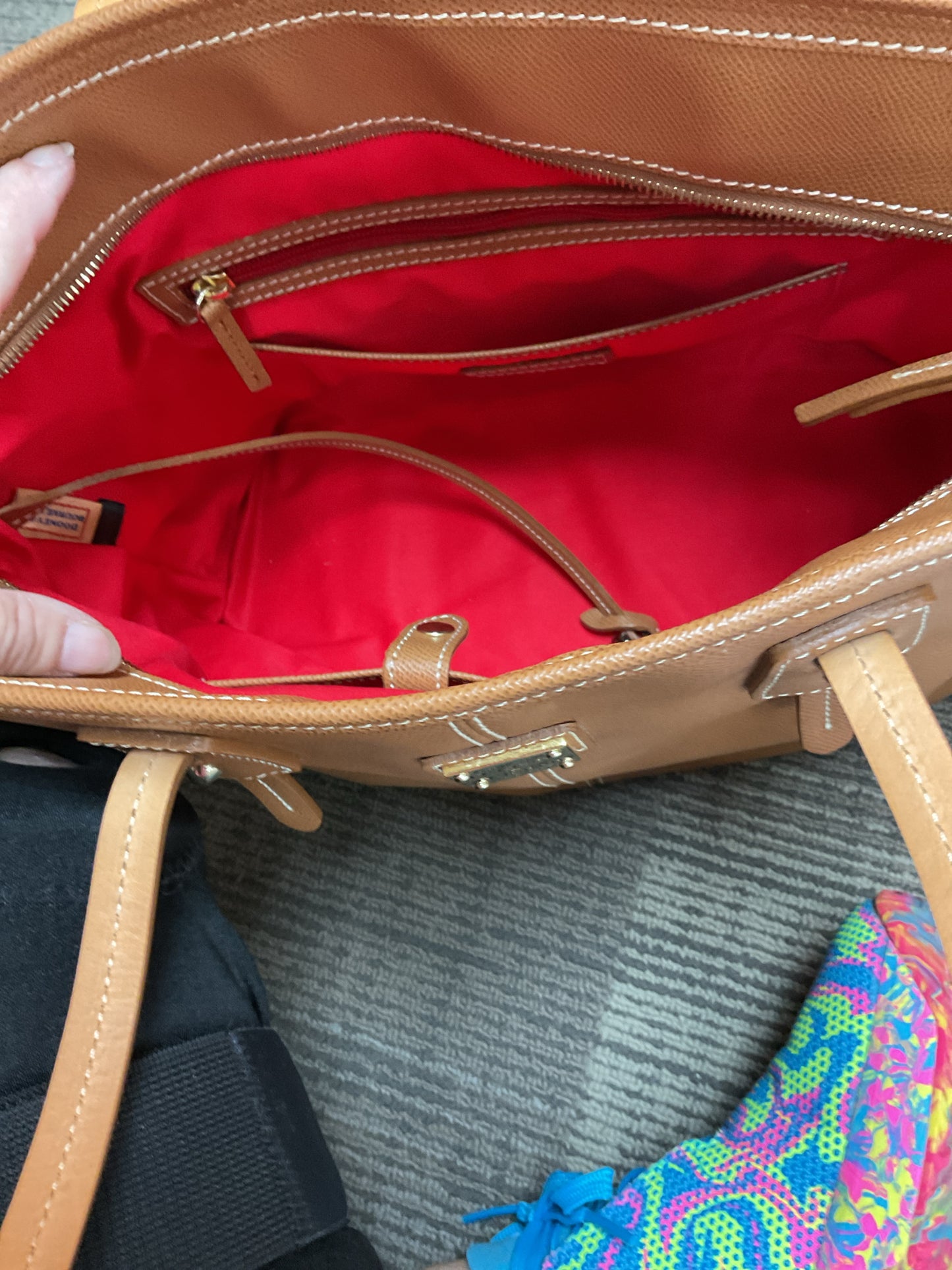 Dooney & Bourke Purse Large Davis Tassel tote shoulder bag