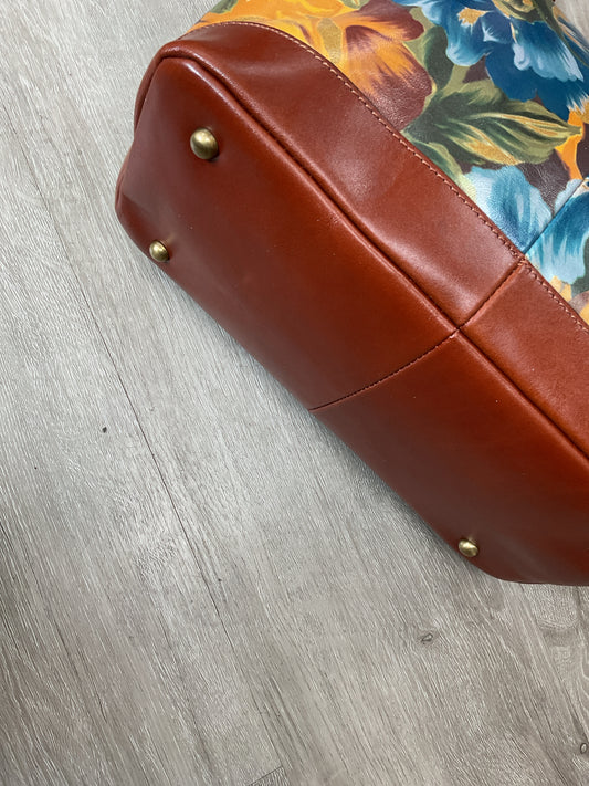 Patricia Nash Purse Mallory Convertible leather tote Marigold Harvest floral
