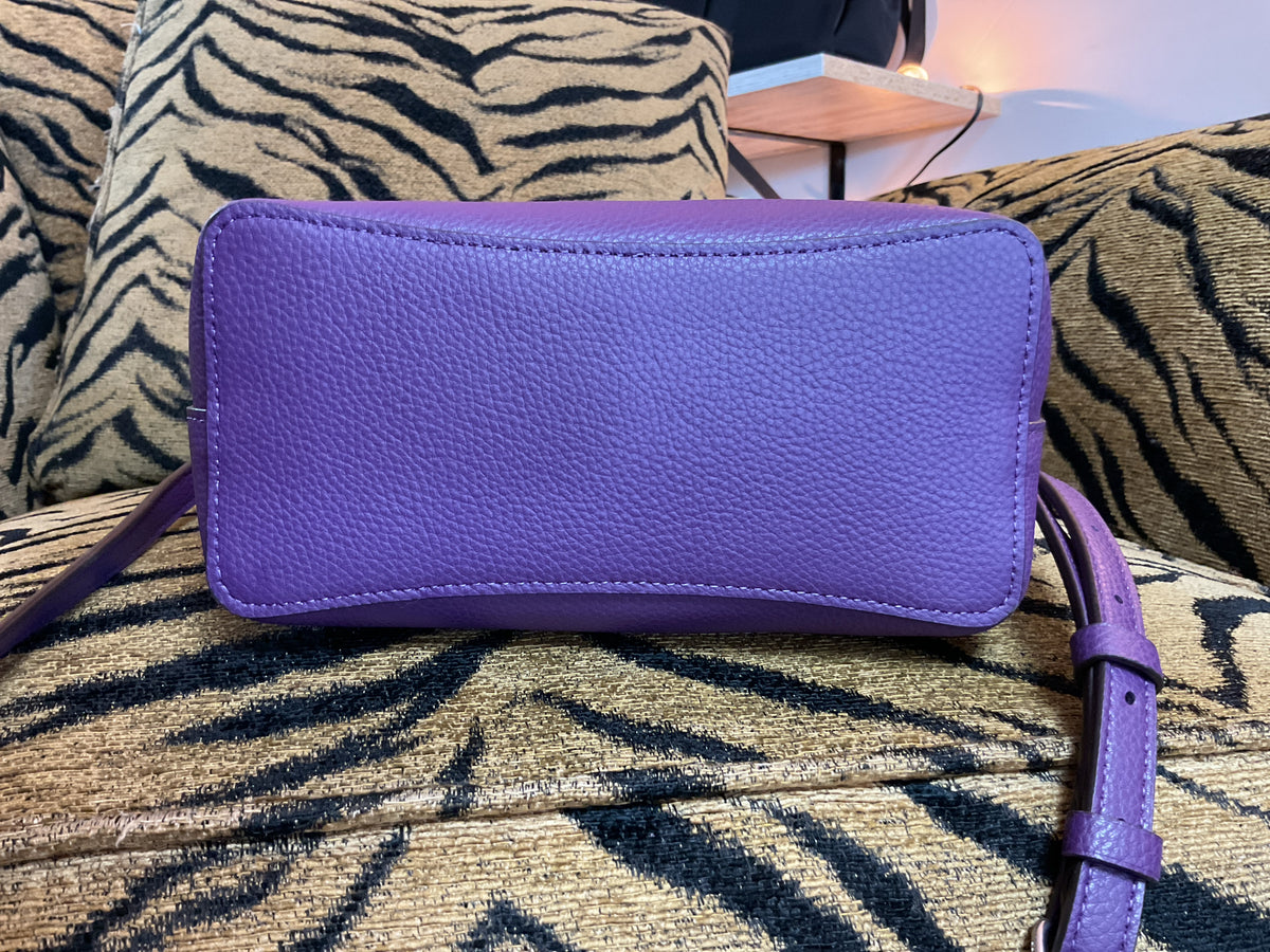 coach Purse Small Town Bucket Bag Model # L2111-C9213 - Purple w/long handle