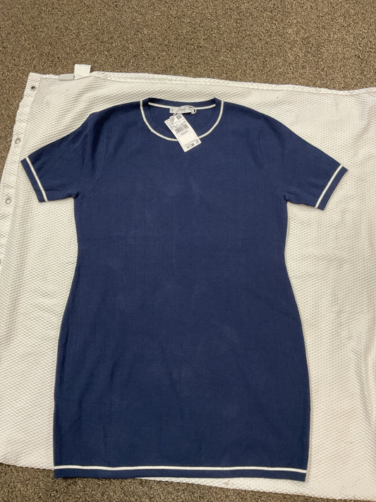 MNG Size XXL Navy Dress NWT T shirt ribbed dress fits XL