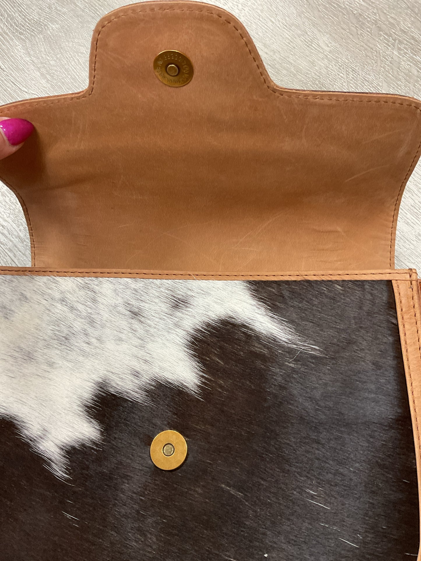 Myra Purse Loyal West Desert Desire Medium Bag crossbody cow fur hand tooled