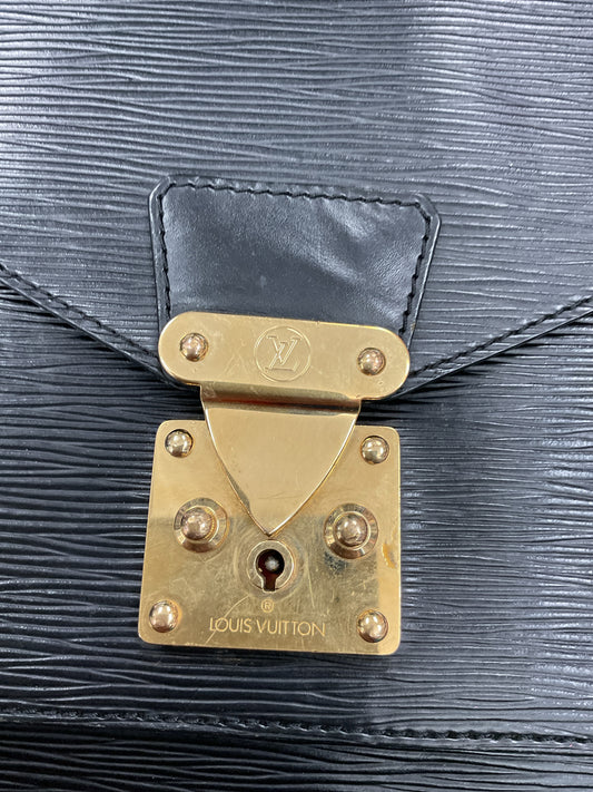 LOUIS VUITTON Purse  Monceau 28 black epi leather 1996