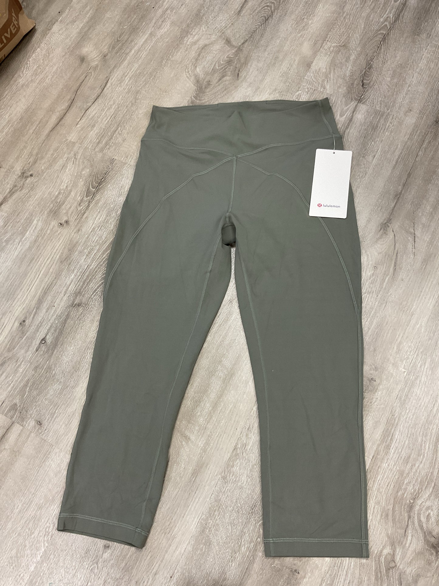 Lululemon Size 10 Olive Pants Get Centred HR Crop 21"