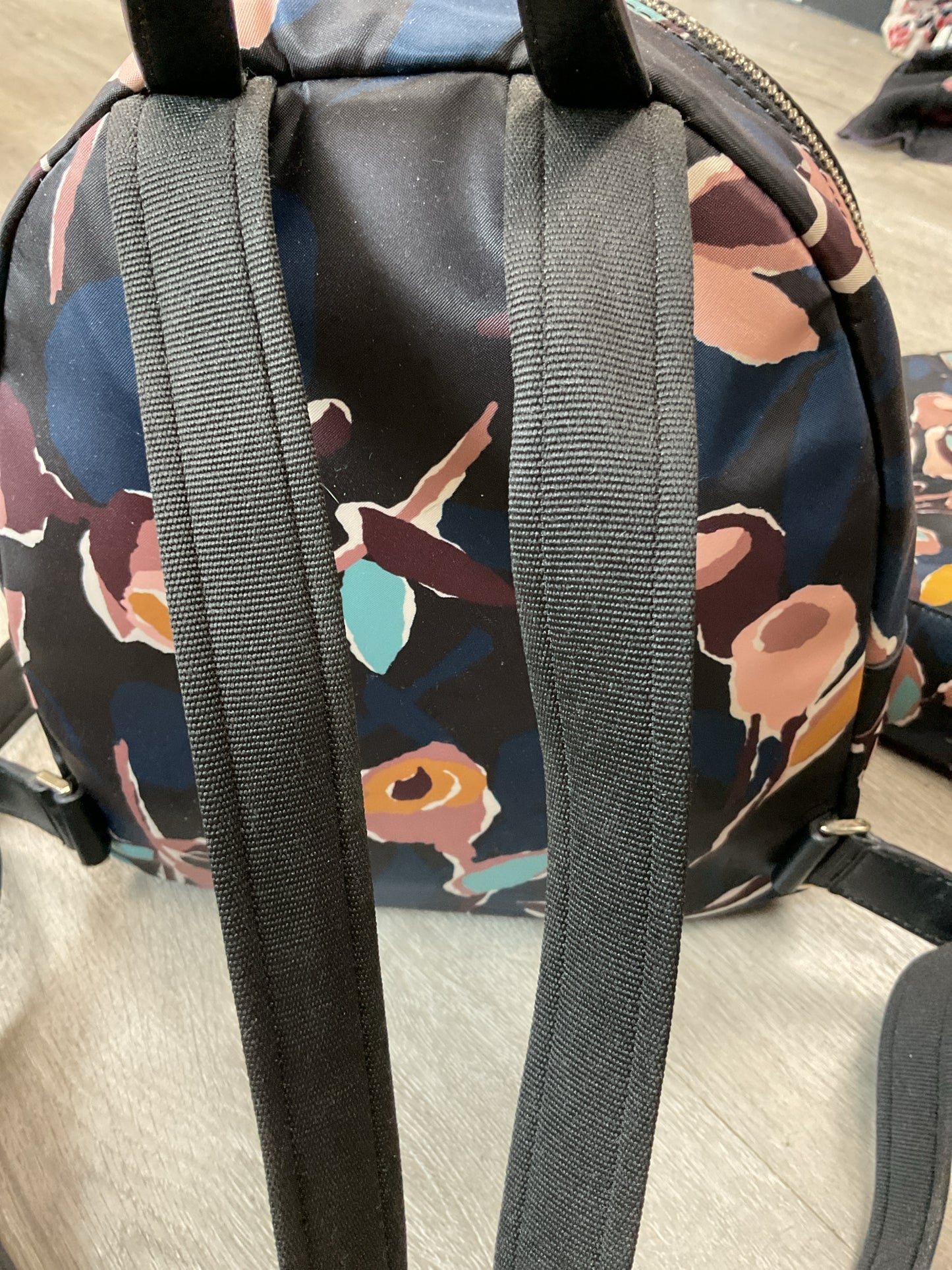 Kate Spade Backpack Dawn medium Vebrant paper rose floral nylon set