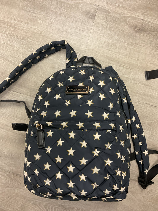 Marc Jacobs Backpack star print quilted nylon dark navy in new shape