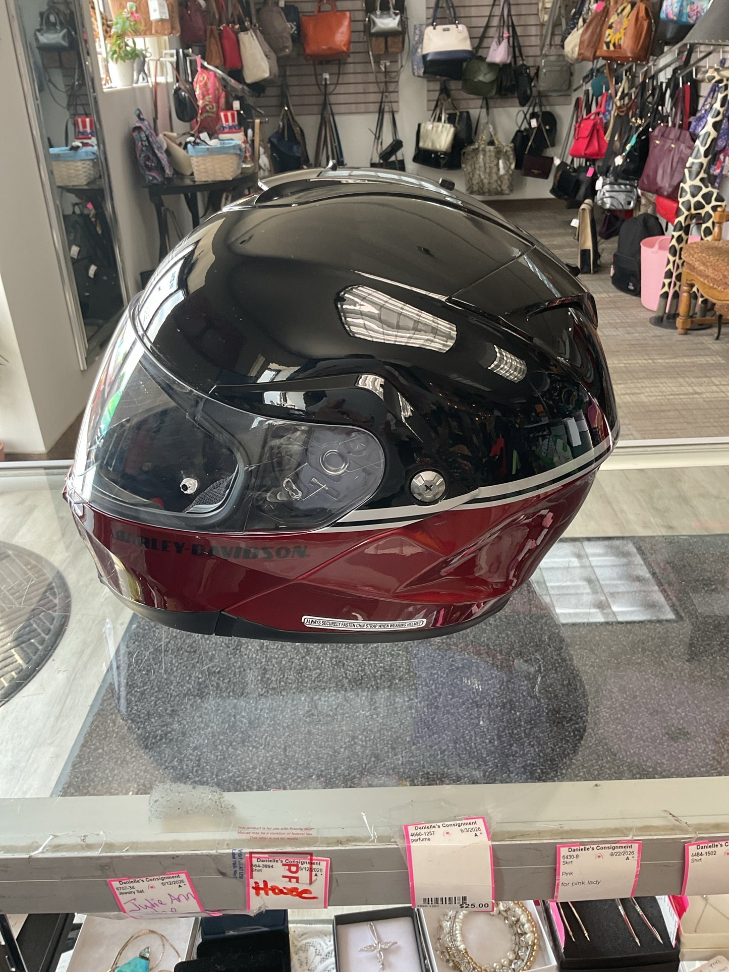 Harley Davidson Misc. Used Once Capstone Sun Shield Medium full face Helmet