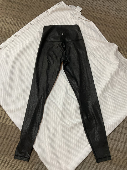 Lululemon Size 4 Black Pants shimmer leggings