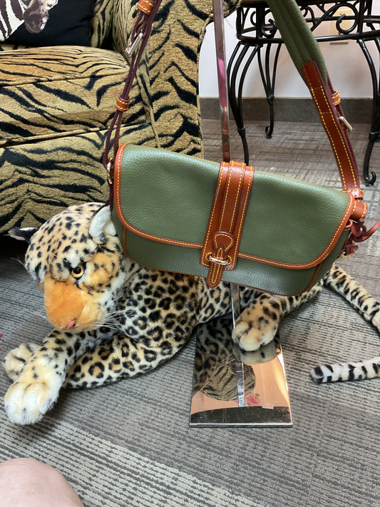 Dooney & Bourke Purse all weather leather equestrian shoulder bag vintage Y2k