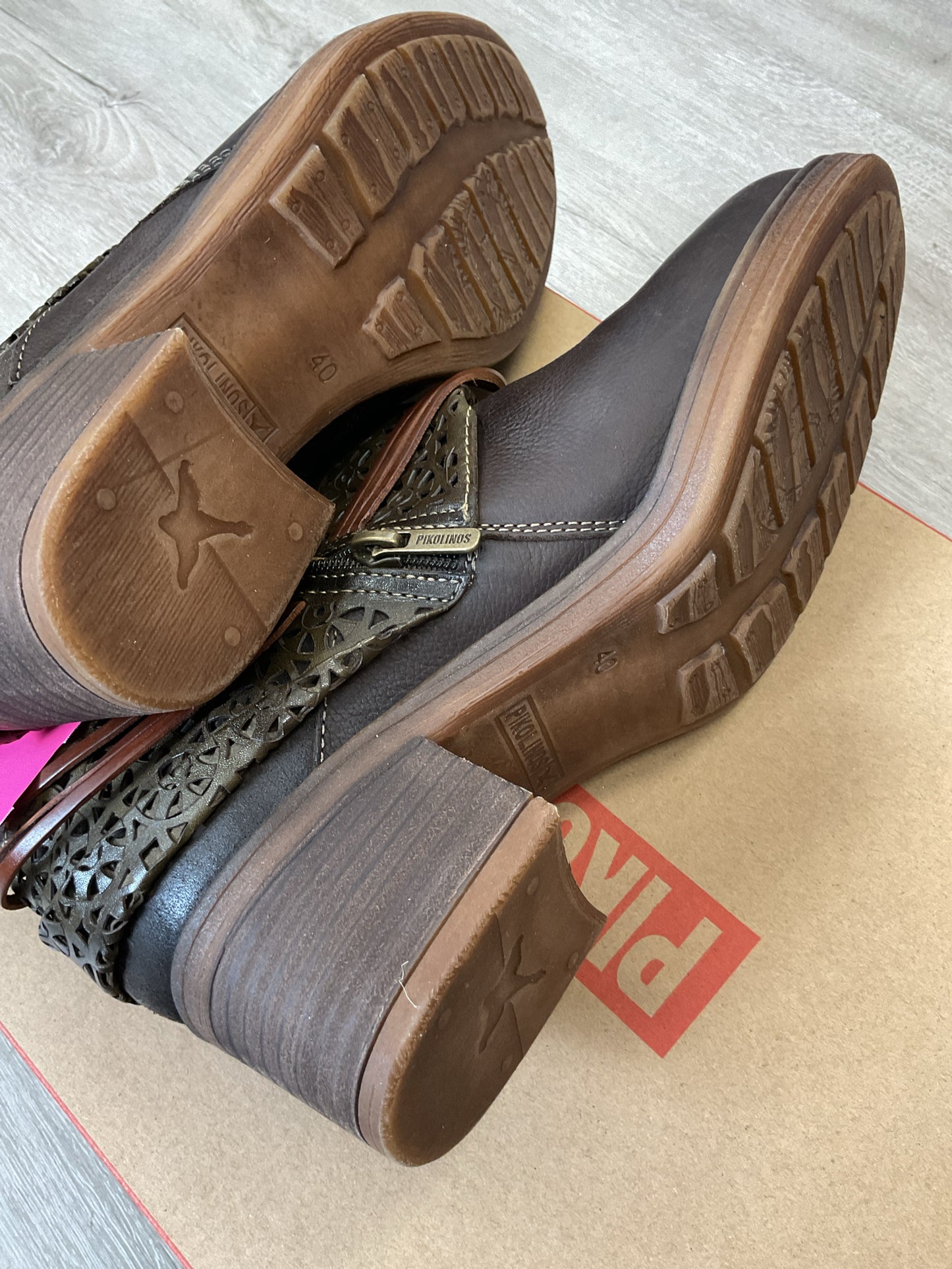 Pikolinos 9 Brown Boots New Seaweed leathe3r